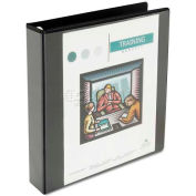 Universal One Comfort Grip Deluxe Plus D-Ring View Binder, 1-1/2" Capacity, 8-1/2 x 11, Black