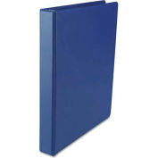 Universal® Suede Finish Vinyl Round Ring Binder, 1" Capacity, Royal Blue