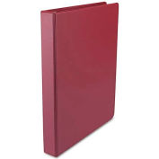 Universal® Round Ring Binder, Suede Finish Vinyl, 1" Capacity, Burgundy