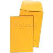 Universal® Gummed Coin Envelopes, #1, 3-1/2"W x 2-1/4"H, Kraft, 500/Pack