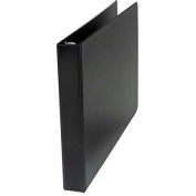 Universal Wide Base Round Ring Binder With Label Holder, 1" Capacity, 11 x 17, Black