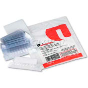 Universal Hanging File Folder Plastic Index Tabs, 1/5 Tab Cut, 2 1/4" Tab, Clear, 25/Pack