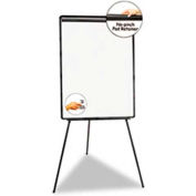 Universal® Lightweight Tripod Style Dry Erase Easel, 29"W x 41"H, White Laminate