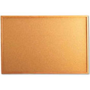 Universal® Cork Board, Oak Frame, 36"W x 24"H, Natural