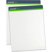 Universal One® Sugarcane Based Easel Pads, 1 Inch Rule, 27 x 34, White, 2 50-Sheet Pads/Pack