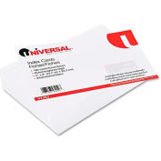 Universal Ruled Index Cards, 5 x 8, White, 100/Pack