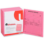 Universal® "Important Message" Pink Pads, 4-1/4 x 5-1/2, 50/Pad, 1/Dozen