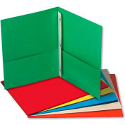 Universal Two-Pocket Portfolios w/Tang Fasteners, 11 x 8-1/2, Assorted, 25/Box