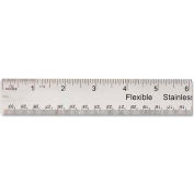 Universal Stainless Steel Ruler w/Cork Back and Hanging Hole, 12", Silver