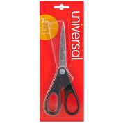 Universal Economy Scissors, 7" Length, Straight Handle, Stainless Steel, Black