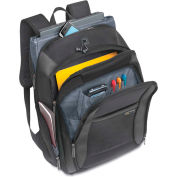 SOLO® Sterling 16" CheckFast Backpack, 13 3/4 x 6 1/2 x 17 3/4, Black