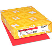 Colored Paper - Neenah Paper Exact Brights Paper, Red, 8-1/2" x 11", 20 lb., 500 Sheets/Ream