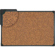 Universal® Tech Cork Board - 36" x 24" - Rubber-Cork Surface with Black Plastic Frame