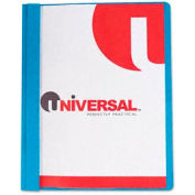Clear Front Report Covers With Light Blue Leatherine Back Cover, 25 Per Box