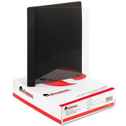 Universal Paper Report Cover, 8-1/2" x 11", 1/2" Capacity, Clear/Black, 25/Box