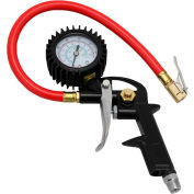 EXELAIR Analog Pistol Grip Tire Inflator/Deflator Gauge, 0 to 150 PSI, 13" Hose - EX0500P