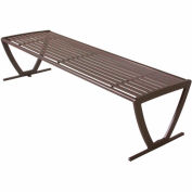 UltraPlay 72" Augusta Bench w/o Back, Horizontal Slat, Spartan Bronze