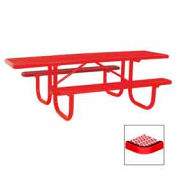 8' Double Sided Extra Heavy Duty ADA Table, Diamond 96"W x 70"D - Red