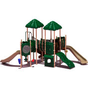 UPlay Today™ Pike'S Peak Commercial Playground Playset, Natural (Green, Tan, Brown)