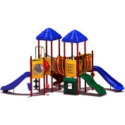UPlay Today™ Pike'S Peak Commercial Playground Playset, Playful (Red, Yellow, Blue)