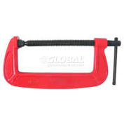 Urrea Heavy-Duty Forged C-Clamp, 410PRO, 0-10" Opening, 4-7/8" Throat Depth