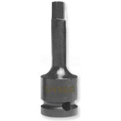 Urrea Metric Hex Tip Impact Socket, 7290-8M, 3/8" Drive, 2" Long, 8 mm Hex Tip