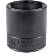 Urrea Impact Socket, 7436H, 1/2" Drive, 1 1/8" Socket, 1-9/16" OAL, 6 Pt