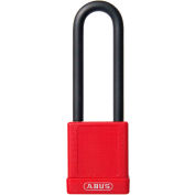 ABUS 74HB/40-75 Keyed Different Lockout Padlock, Non-Conductive 3-Inch Shackle, Red, 09845 - Pkg Qty 8