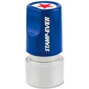 U.S. Stamp & Sign Stamp-Ever® Pre-Inked Stamp, STAR Design, 3/4" Diameter, Red