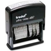 U.S. Stamp & Sign Trodat® Self-inking Message/Date Stamp, 12 Phrases, 3/8" x 2", Black