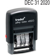 U.S. Stamp & Sign Trodat® Self-inking Date Stamp, 4-Band, 3/8" x 1-5/8", Black