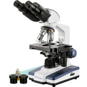 AmScope B120C 40X-2500X LED Lab Binocular Compound Microscope with 3D-Stage