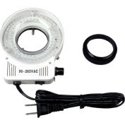 AmScope LED-80S 80-LED Microscope Compact Ring Light with Built-in Dimmer