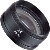 AmScope SM20 2X Super Widefield Barlow Lens For SM and SW Stereo Microscopes (48mm)