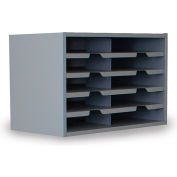 Marvel® 10 Pocket Sorter, 16"H x 23-1/2"W, Slate Gray