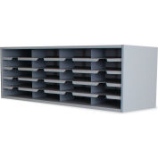 Marvel® 20 Pocket Sorter, 16"H x 48"W, Slate Gray