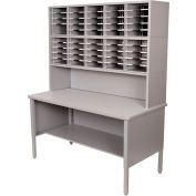 Marvel® - 50 Slot Literature Organizer with Riser - Slate Gray