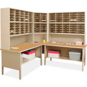 Marvel® 120 Adjustable Slot Corner Literature Organizer, 84"H x 90"W, Putty