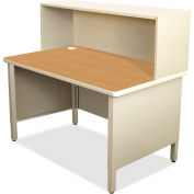 Marvel® Mailroom Utility Table, Riser, 52"H x 48"W, Putty