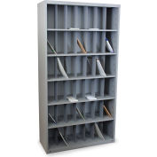 Marvel® Vertical Sorter with 42 Pockets, 80"H x 48"W, Slate Gray