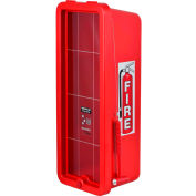 Cato Chief Plastic Fire Extinguisher Cabinet, Fits 10 Lbs. Extinguisher, Red