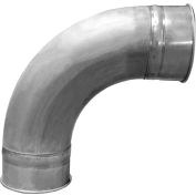 US Duct Clamp Together 90 ° Tubed Elbow 2.5 CLR, 4" Diameter, SS, 16 Gauge