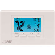 LUX Low Voltage Digital 7-Day Programmable Thermostat P722U - 2 Stage Heat 2 Cool Heat Pump 24VAC - Pkg Qty 4