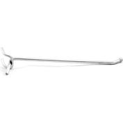8" Peg Hook, Ball Tip, Bright Silver (Pack of 10)
