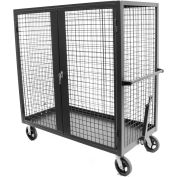 Valley Craft® F89556 Security Truck 60"L x 30"W x 66"H, Gray