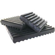 Steel Insert Antivibration Rubber Pad - 4" x 4" x 3/4" - Vibra Systems SRMP 0404