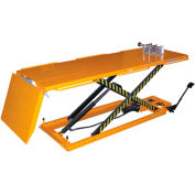 Hydraulic Motorcycle Lift Table, Tire Cradle & Ramp MOTO-LIFT-1100 - 1100 Lb. Capacity