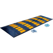 5-10 MPH Rubber Speed Hump with Concrete Kit 35-1/4"W x 120"L