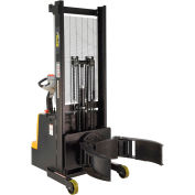 Fully Powered Drum Lifter 72-13/16" with 24V DC Rotating Drum Grip Stacker S-MU-VDGR-64