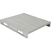 Solid Closed Deck Pallet, Steel, 4-Way Entry, 39-1/2" x 47", 4000 Lb Static Capacity